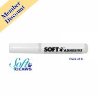 Soft paw adhesive glue