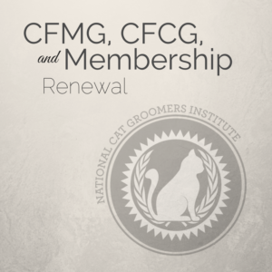 Renewal for CFMG, CFCG and Membership